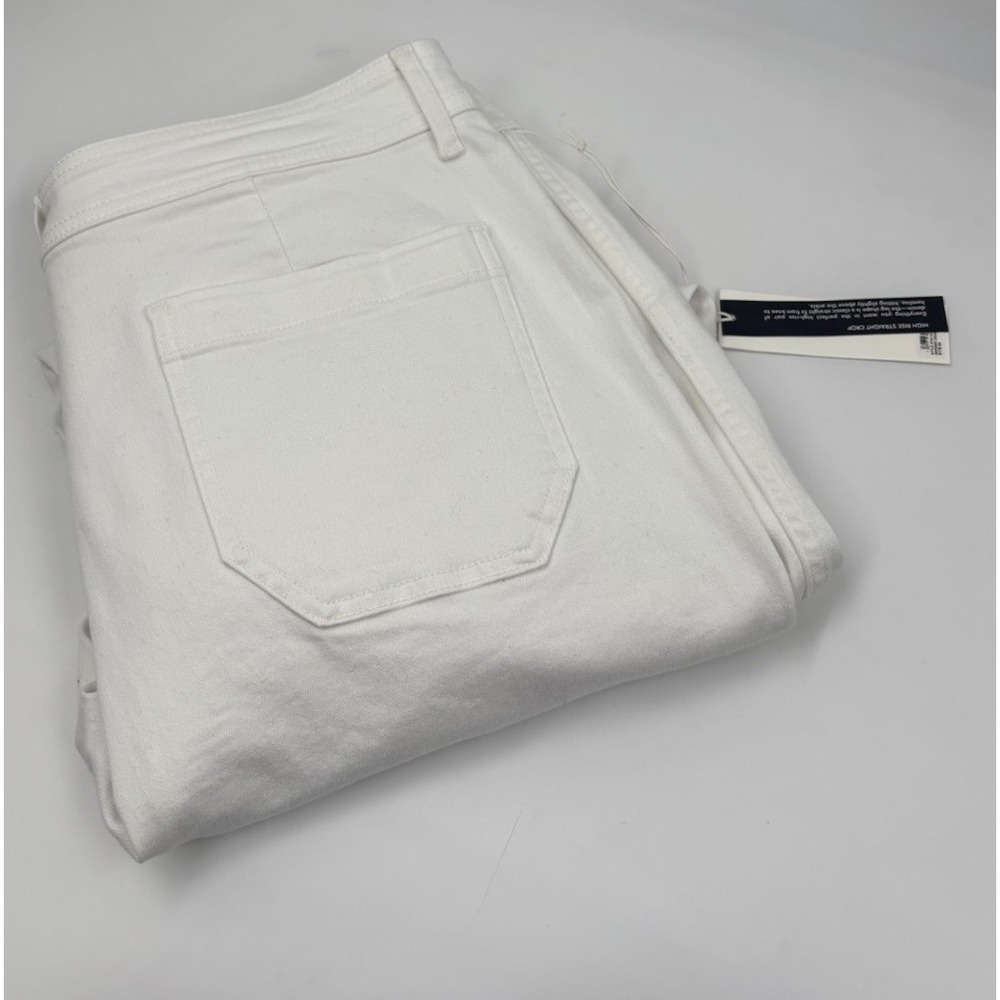 NWT Vineyard‎ Vines Women's 32 High-Rise Mariner Crop White Denim Jeans